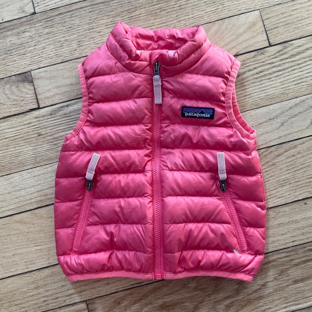 Patagonia Down Vest, 6-12M, Pink